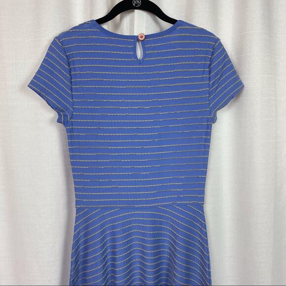 Matilda Jane Blue&Gray Stripe Exploration Dress Sz.XS NWT - Picture 12 of 16